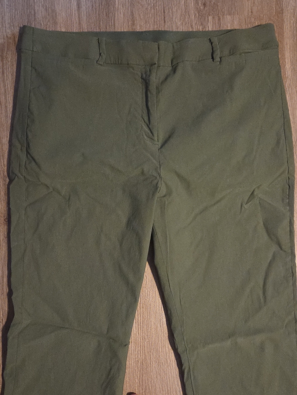 Lane Bryant Olive Green Stretch Chinos